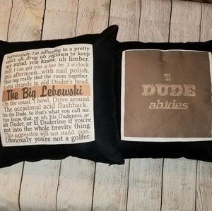 The Big Lebowski throw pillow covers 17x17
